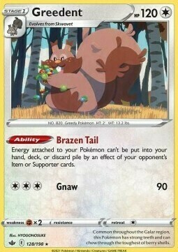 Greedent [Brazen Tail | Gnaw] Card Front