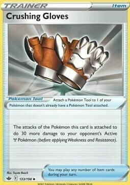 Crushing Gloves Card Front