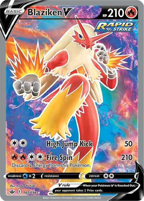 Blaziken V Card Front