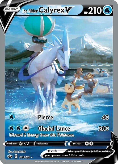 Ice Rider Calyrex V Card Front