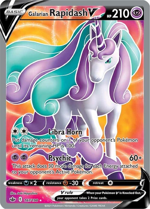 Galarian Rapidash V Card Front