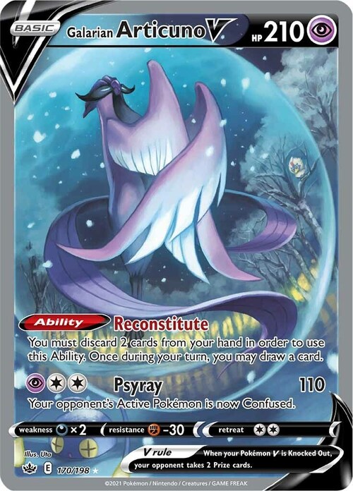 Galarian Articuno V Card Front