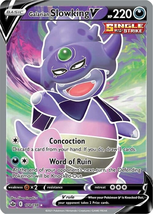 Galarian Slowking V Card Front
