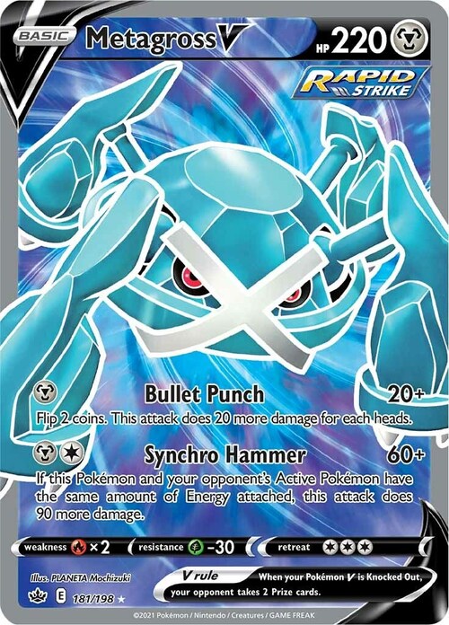 Metagross V Card Front