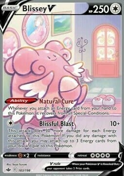 Blissey V Card Front