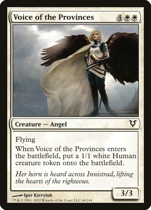 Voice of the Provinces Card Front