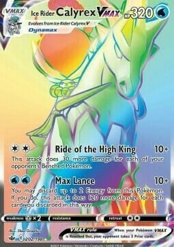 Ice Rider Calyrex VMAX Card Front