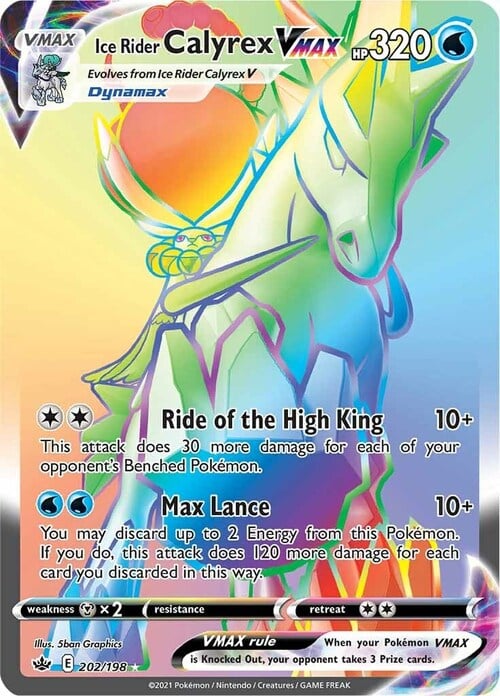 Ice Rider Calyrex VMAX Card Front