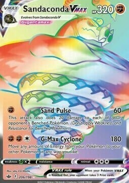 Sandaconda VMAX [Sand Pulse | G-MAX Cyclone] Card Front