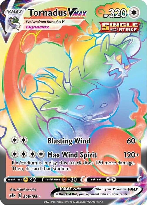 Tornadus VMAX Card Front