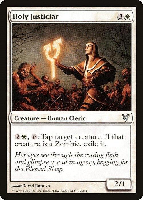 Holy Justiciar Card Front