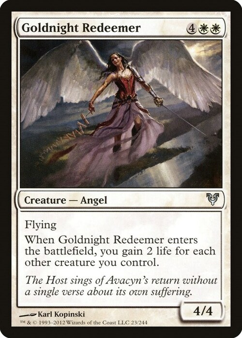 Goldnight Redeemer Card Front