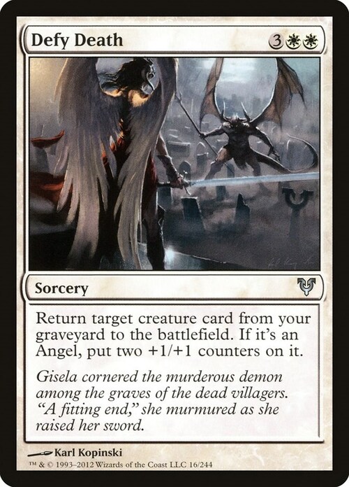 Defy Death Card Front