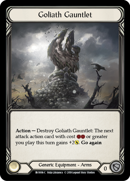 Goliath Gauntlet Card Front
