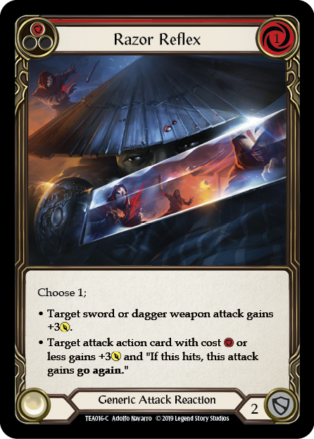 Razor Reflex - Red Card Front