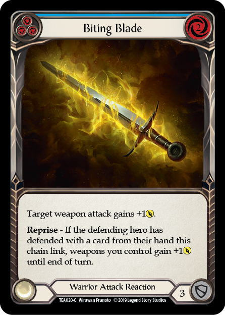 Biting Blade - Blue Card Front
