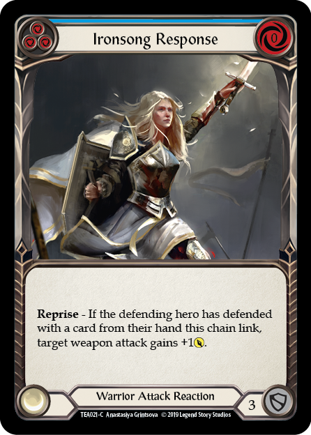 Ironsong Response - Blue Card Front