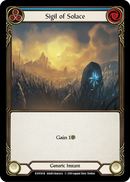 Sigil of Solace (Blue) Card Front