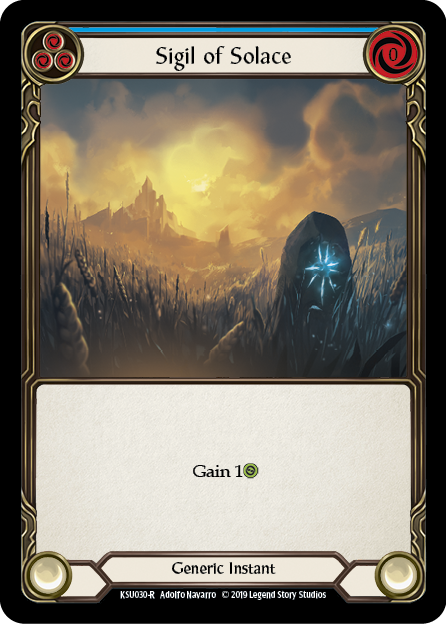 Sigil of Solace (Blue) Card Front