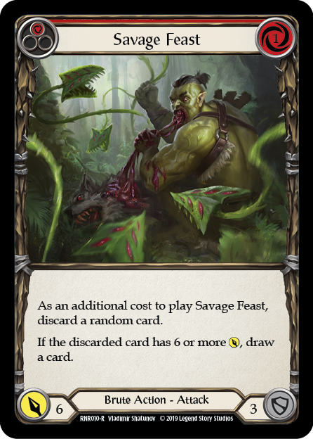 Savage Feast - Red Card Front