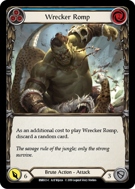 Wrecker Romp (Blue) Card Front