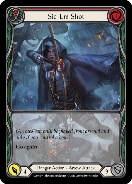 Sic 'Em Shot - Red Card Front