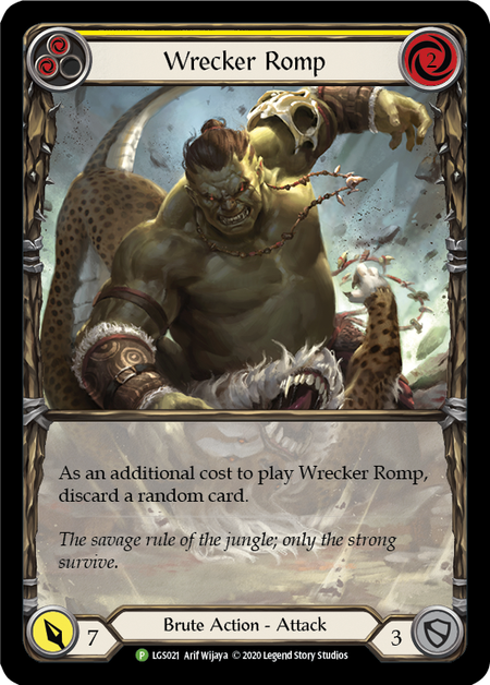 Wrecker Romp - Yellow Card Front
