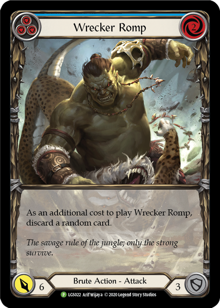 Wrecker Romp - Blue Card Front