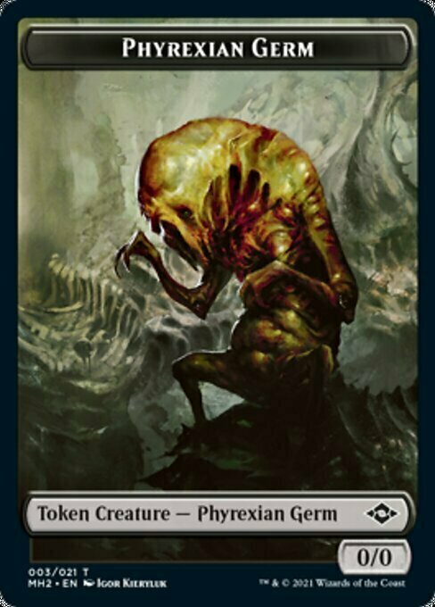Phyrexian Germ // Clue Card Front