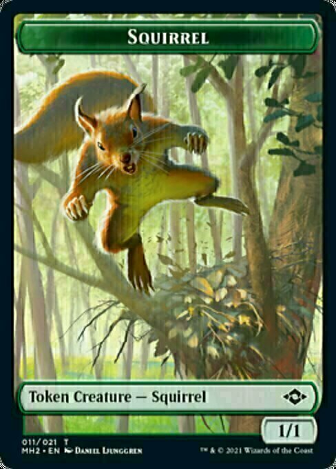 Squirrel // Treasure Card Front