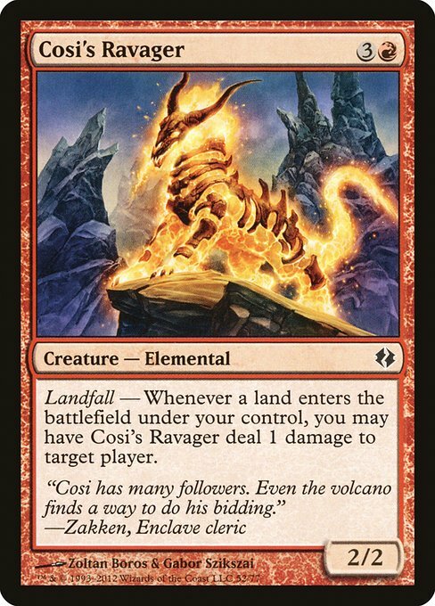 Cosi's Ravager Card Front