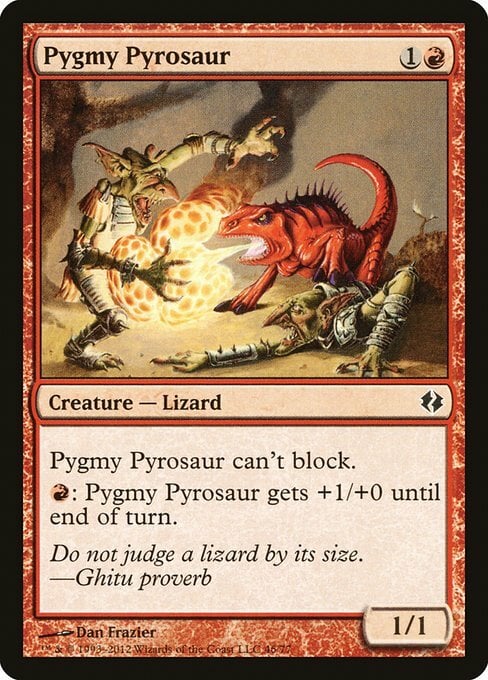 Pygmy Pyrosaur Card Front