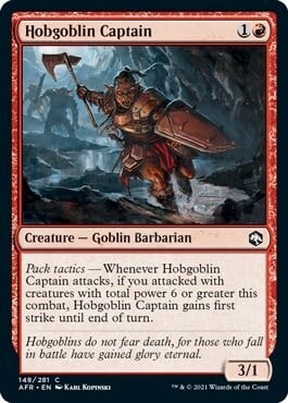 Hobgoblin Captain Card Front