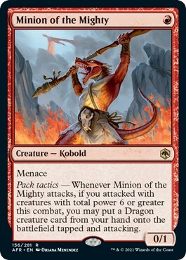 Minion of the Mighty Card Front