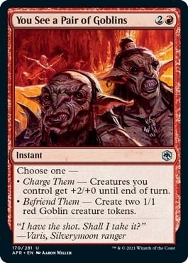 You See a Pair of Goblins Card Front