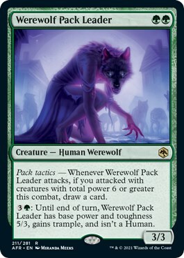 Werewolf Pack Leader Card Front