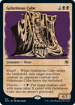 Gelatinous Cube Card Front