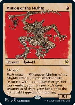 Minion of the Mighty Card Front