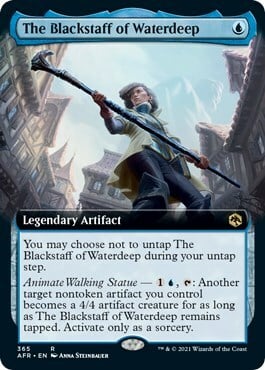 The Blackstaff of Waterdeep Card Front