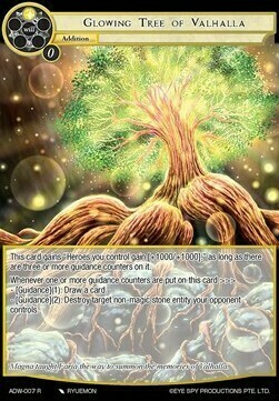 Glowing Tree of Valhalla Card Front