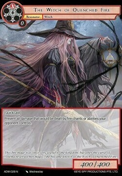 The Witch of Quenched Fire Card Front