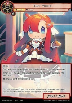 Tiny Violet Card Front