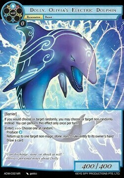 Dolly, Olivia's Electric Dolphin Card Front
