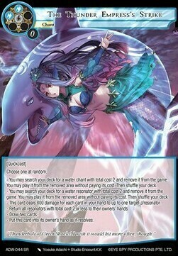 The Thunder Empress's Strike Card Front