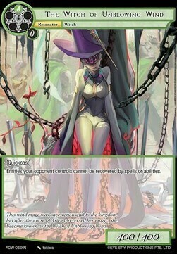The Witch of Unblowing Wind Card Front