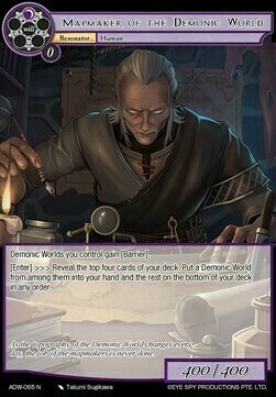 Mapmaker of the Demonic World Card Front