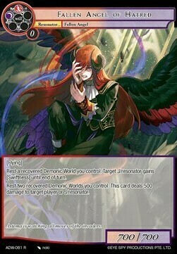 Fallen Angel of Hatred Card Front