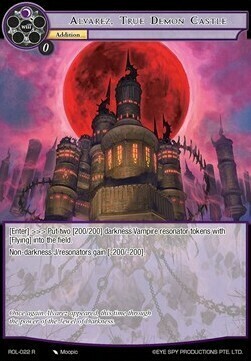 Alvarez, True Demon Castle Card Front