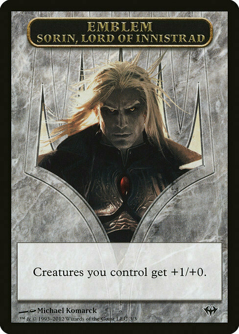 Sorin, Lord of Innistrad Emblem Card Front