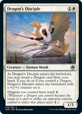 Dragon's Disciple Card Front